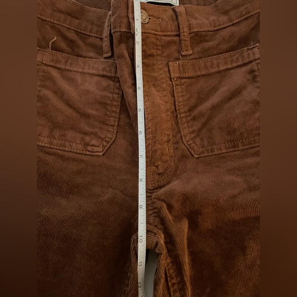 EUC Gap 70s high rise flare brown cords size 26L - Picture 8 of 11